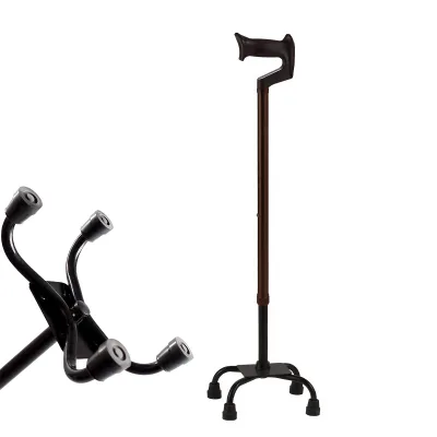 Canne de marche à quatre pieds en aluminium