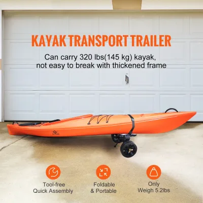 Chariot de kayak détachable en alliage d'aluminium – image 2