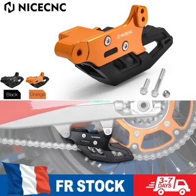 Guide-chaîne moto PA-66 noir et orange