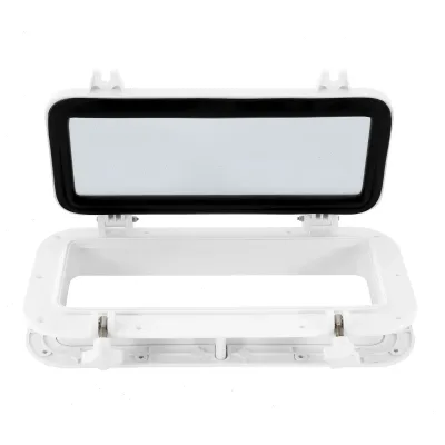 Hublot rectangulaire de bateau en ABS et verre trempé