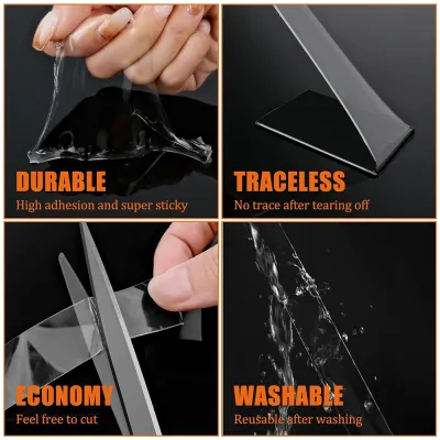 Ruban adhésif double face transparent – image 3