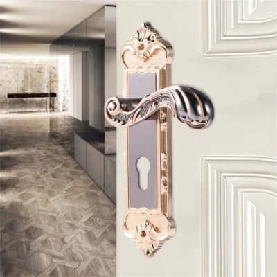 Serrure de porte rétro en alliage d'aluminium