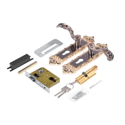 Serrure de porte rétro en alliage d'aluminium – image 3