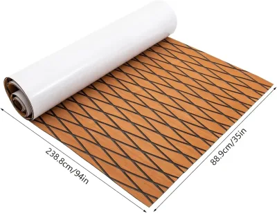 Tapis de pont antidérapant en mousse EVA, effet teck